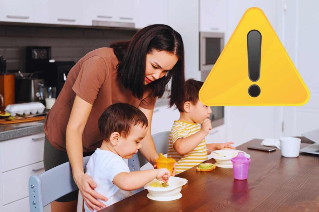 allarme alimenti per bambini