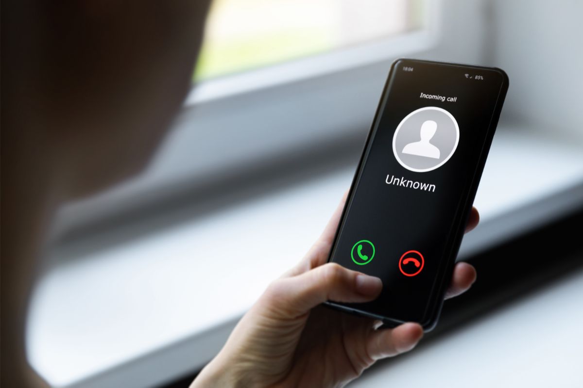Smartphone telefonata anonima